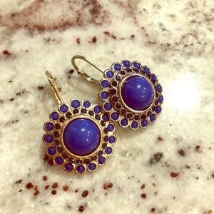 Blue&Gold Dangle Earrings